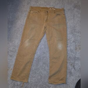 Men's Brown Straight-Leg Jeans